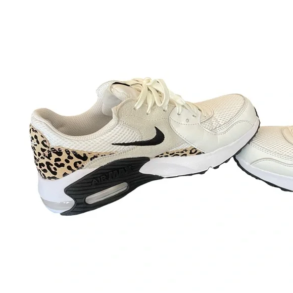 NWOT Nike Air Max Cream and Black Leopard Sneakers - Picture 7 of 10